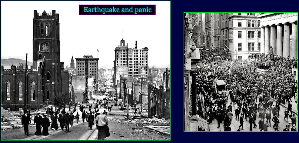 Earthquake and panic, 1900s